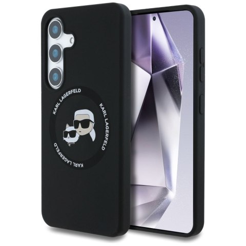 KARL LAGERFELD futerał do SAMSUNG S25 Plus KLHMS25MSKCHTCK (Magnetic Silicone Double Heads) czarny