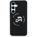 KARL LAGERFELD futerał do SAMSUNG S25 Plus KLHMS25MSKCHTCK (Magnetic Silicone Double Heads) czarny