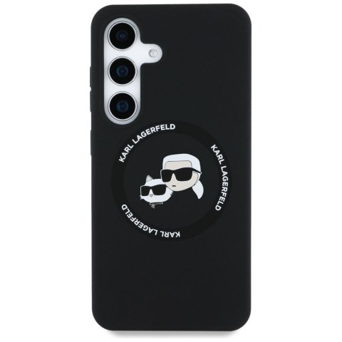 KARL LAGERFELD futerał do SAMSUNG S25 Plus KLHMS25MSKCHTCK (Magnetic Silicone Double Heads) czarny