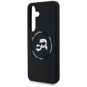 KARL LAGERFELD futerał do SAMSUNG S25 Plus KLHMS25MSKCHTCK (Magnetic Silicone Double Heads) czarny