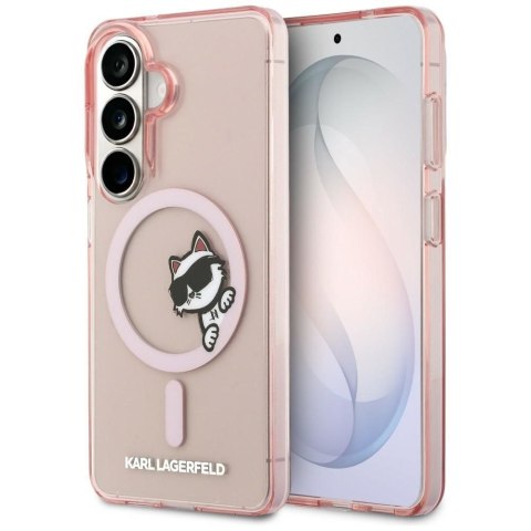 KARL LAGERFELD futerał do SAMSUNG S26 KLHMS26S6HCPSCP (Magnetic IML Peekaboo Choupette) różowy
