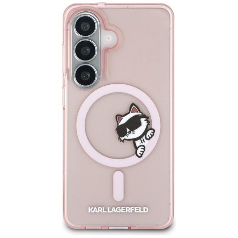 KARL LAGERFELD futerał do SAMSUNG S26 KLHMS26S6HCPSCP (Magnetic IML Peekaboo Choupette) różowy