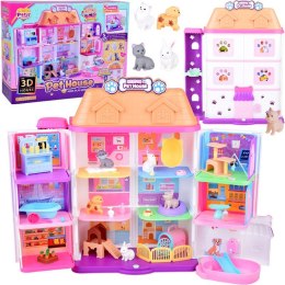 Domek rozkładany dla zwierząt Pet house zestaw z figurkami akces ZA5420