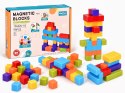 Klocki magnetyczne - KOLOROWE kostki konstrukcyjne BLOKI 96ele ZA6343