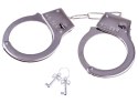Metalowe KAJDANKI zabawa w policję kluczyk ZA3368