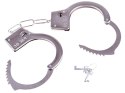 Metalowe KAJDANKI zabawa w policję kluczyk ZA3368