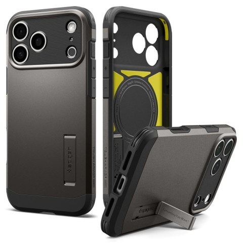 SPIGEN futerał TOUGH ARMOR T kompatybliny z MagSafe do IPHONE 18 Pro / 17 Pro gunmetal