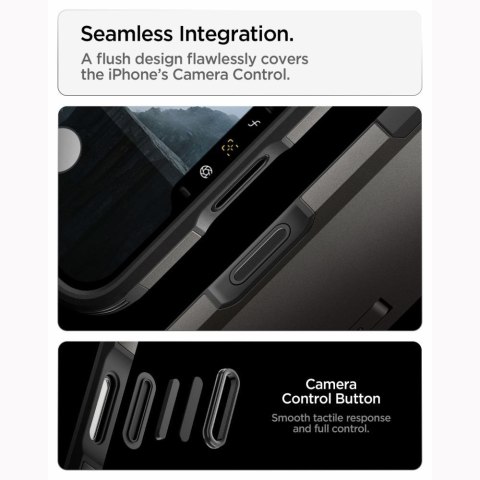 SPIGEN futerał TOUGH ARMOR T kompatybliny z MagSafe do IPHONE 18 Pro / 17 Pro gunmetal