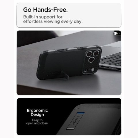 SPIGEN futerał TOUGH ARMOR T kompatybliny z MagSafe do IPHONE 18 Pro Max / 17 Pro Max black