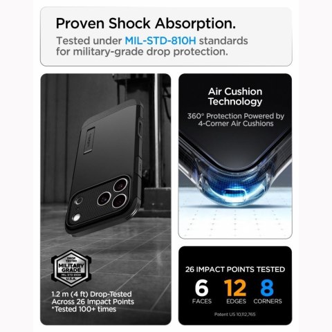 SPIGEN futerał TOUGH ARMOR T kompatybliny z MagSafe do IPHONE 18 Pro Max / 17 Pro Max black