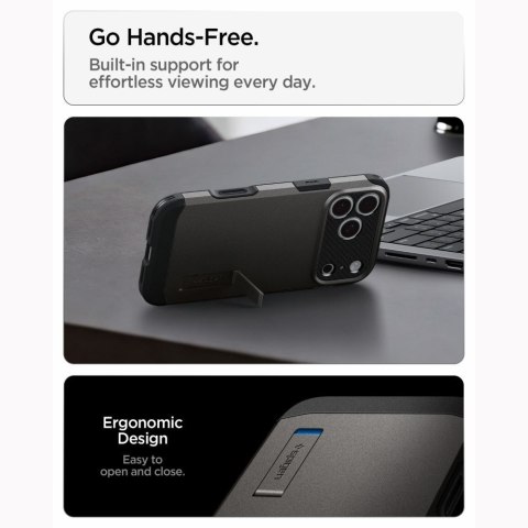SPIGEN futerał TOUGH ARMOR T kompatybliny z MagSafe do IPHONE 18 Pro Max / 17 Pro Max gunmetal