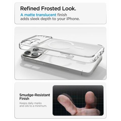 SPIGEN futerał ULTRA HYBRID kompatybliny z MagSafe do IPHONE 18 Pro / 17 Pro frost white