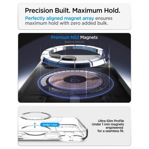 SPIGEN futerał ULTRA HYBRID kompatybliny z MagSafe do IPHONE 18 Pro / 17 Pro frost white