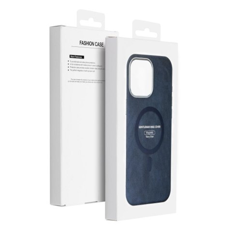 Etui na iPhone 18 Pro / 17 Pro Gentleman Mag Cover zgodne z MagSafe granatowe