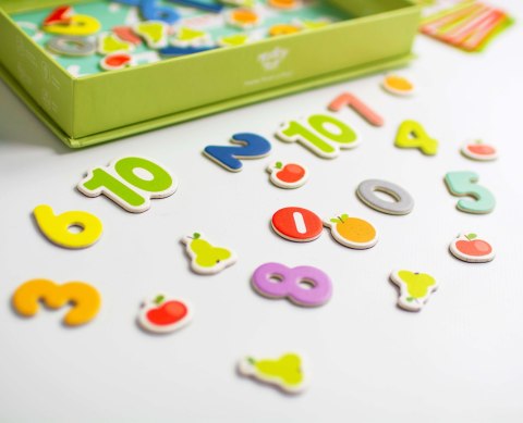TOOKY TOY Drewniana Gra Magnetyczna Układanka Montessori dla Dzieci