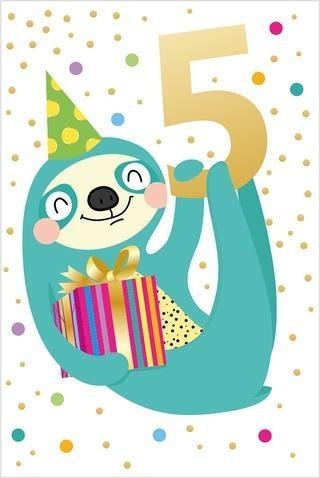 Karnet Urodziny - Birthday 5