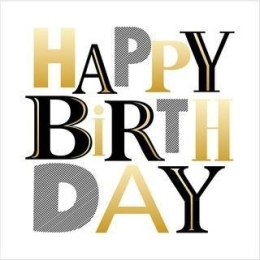 Karnet Urodziny - Monochrome Birthday
