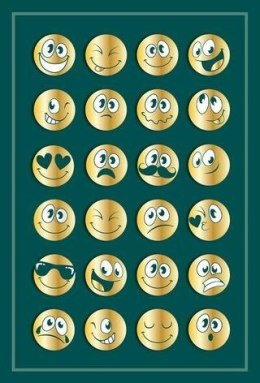 Karnet Urodziny - Stylish Faces