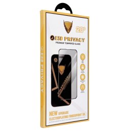 Szkło Hartowane 6D do iPhone 16 PLUS OG Premium Privacy Glass czarne