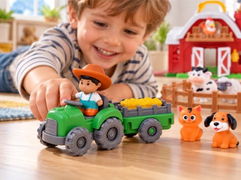 FARMA Otwierana stodoła z dźwiękiem + 10 figurek i traktor ZA6384
