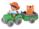 FARMA Otwierana stodoła z dźwiękiem + 10 figurek i traktor ZA6384