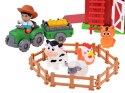 FARMA Otwierana stodoła z dźwiękiem + 10 figurek i traktor ZA6384