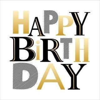 Karnet Urodziny - Monochrome Birthday