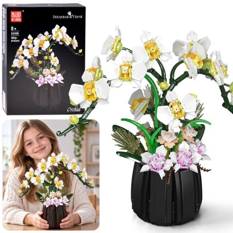 Klocki konstrukcyjne STORCZYK W DONICZCE - Kwiaty orchidea 1014+ele ZA6378