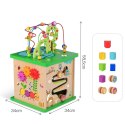 TOOKY TOY Kostka Edukacyjna Sorter Labirynt Przeplatanka Zwierzątka