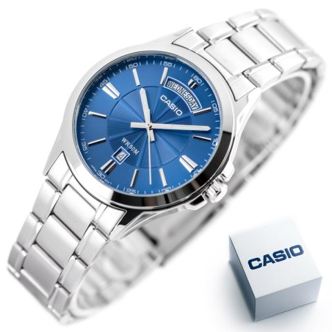 ZEGAREK MĘSKI CASIO MTP-1381D-2AV (zd076c) + BOX