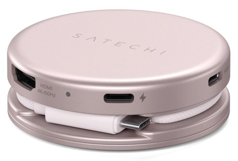 Adapter HUB 5w1 USB C Satechi OntheGo STPOTG5P blush