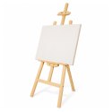 Duża Sztaluga Malarska z Litego Drewna Drewniana Trójnożna 150 CM