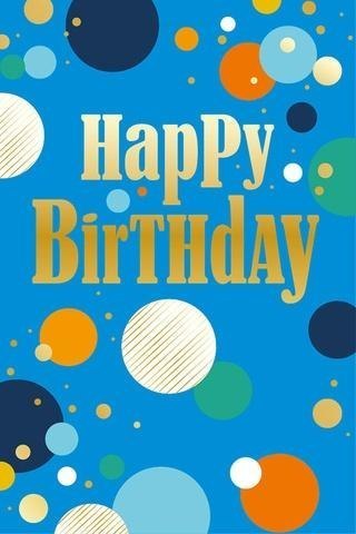 Karnet Urodziny - Birthday Dots