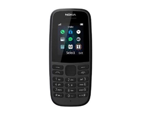 Telefon komórkowy Nokia 105 2019 2G Dual SIM czarny