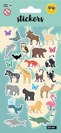 Naklejki - Worldmap Animals