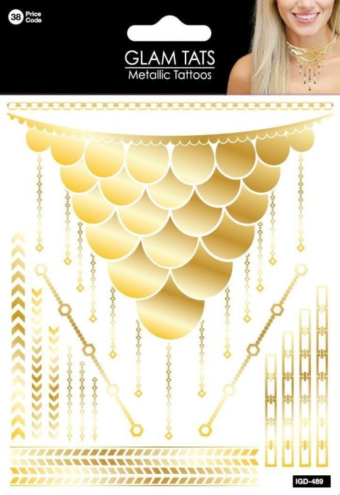 Tatuaże - Gold Necklace Tattoo