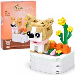 Klocki techniczne Seria: pieski na podstawce Shiba Inu 210ele ZA6620 H