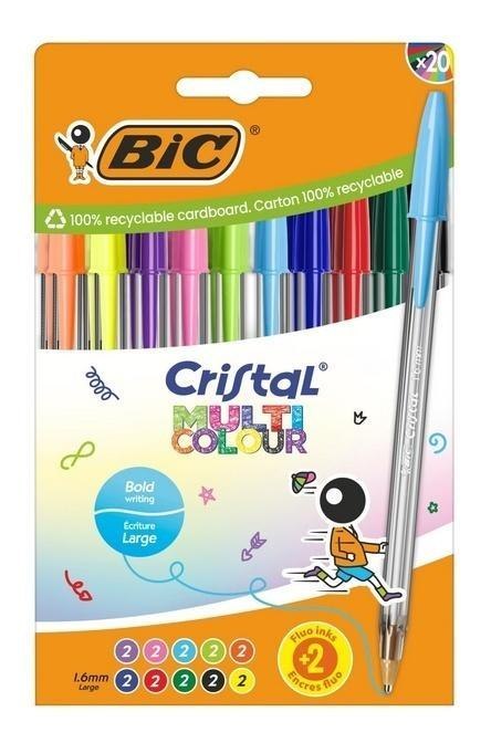 Długopis Cristal Multi Color mix 20szt BIC