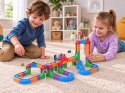 KLOCKI MAGNETYCZNE Tor magnetyczny dla pociągów - 114ele kolejka DIY ZA6281