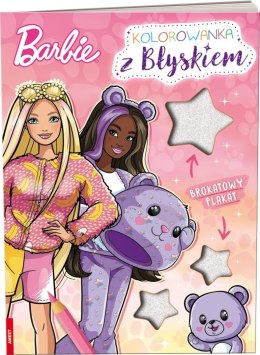 Barbie. Kolorowanka z błyskiem