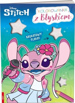 Disney Stitch. Kolorowanka z błyskiem