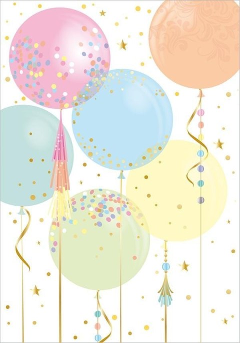 Karnet Uniwersalny - Big Classy Balloons