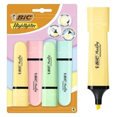 Marker Villeda suchościeralny mix 8szt BIC