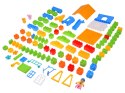 Klocki DUŻE plastikowe 94ele w pojemniku z uchwytem + figurki ZA6429