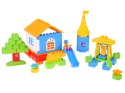 Klocki DUŻE plastikowe 94ele w pojemniku z uchwytem + figurki ZA6429