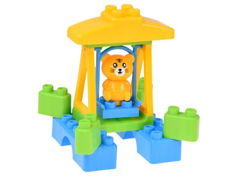 Klocki DUŻE plastikowe 94ele w pojemniku z uchwytem + figurki ZA6429