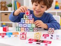 Klocki magnetyczne EDUKACYJNE - nauka liczenia, liter, zegara 35ele ZA6603