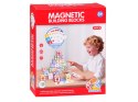 Klocki magnetyczne EDUKACYJNE - nauka liczenia, liter, zegara 35ele ZA6603