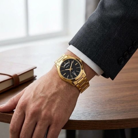 ZEGAREK MĘSKI CASIO MTP-1370G-1A (zd025h) + BOX