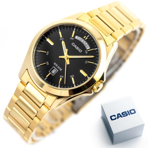 ZEGAREK MĘSKI CASIO MTP-1370G-1A (zd025h) + BOX